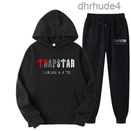 Mens Tracksuits FW TrapStar Men Women Tracksuit Brand Printed Streetwear Resport Warmtwo قطع وضع سروال هوديي الركض G2211010 Y2ZF 60XQ