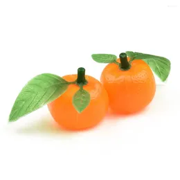 Flores decorativas acessórios artificial laranja casa cozinha festa 20 pçs decoração falso frutas casa ornamento realista adereços