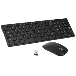 Teclado Mouse Combos 2.4G Sem Fio E Combo Computador Com Plug Play Para Laptop Drop Delivery Computadores Rede Teclados Ratos Inp Otpwv