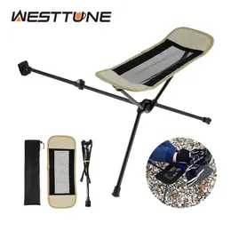 Westtune universal cadeira de acampamento descanso para os pés dobrável acoplável apoio para os pés leve para pesca ao ar livre praia caminhadas 240124