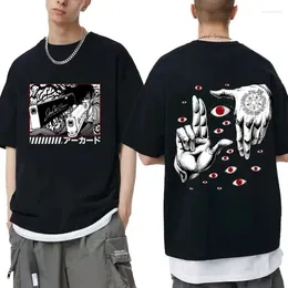 Erkek Tişörtleri Anime Hellsing Alucard Vampire Hunter Erkek/Kadınlar Harajuku T-Shirt Yuvarlak Boyun Kısa Kollu Sokak Giyim Tee Top