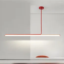 Pendellampor retro lampor minimalistiska nordiska långa rörlätt matbord kreativa bar räknar remsa lyx lyster loft