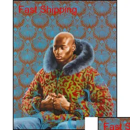 Pinturas Kehinde Wiley Art Pintura Poster Decoração de Parede Fotos Imprimir Unframe Qyllyz Homes2007 Drop Delivery Dhtzc