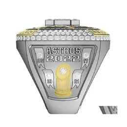 Trzy kamienne pierścienie 20212022 Astros World Houston Baseball Championship Pierścień nr 27 Altuve nr 3 Fani Podarunek rozmiar 11 Drop dostawca biżuteria Dhuqn