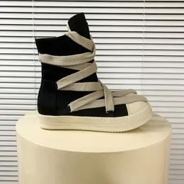Scarpe alla moda Pantofole laterali con lacci alte Scarpe casual in pelle con cerniera Designer Sneakers92201