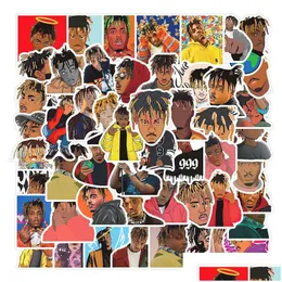 Bilklistermärken 52 st/pack sångare juice wrld klistermärke rock rappare iti barn leksak skateboard motorcykel cykel dekaler grossist droppe deliv dhd6v