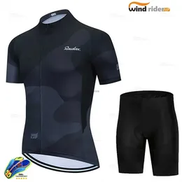 Tracksuits dos homens Ciclismo Sets2022 mskie zestawy krtkim rkaw Ropa Ciclismo Hombre tnia odzie rowerowa Triathlon Bike Uniform cycliH2421