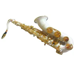 Japan Jazz Yanagis T 992 Model BB Tenor Saxophonewhite Gold Key Saksofon z profesjonalnymi instrumentami muzycznymi Performance Bezpłatny statek