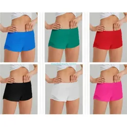 Yoga Lu Outfits Damen Sport Shorts Casual Fitness Hotty Hot Pants für Frau Mädchen Workout Gym Laufen Sportbekleidung Lu mit Reißverschlusstasche Qu 43 schwören