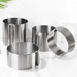 Baking Moulds Cake Ring 6 To 30cm Adjustable Round Stainless Steel Mousse Mould Bakeware Tools Decorating Mold