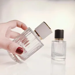 Storage Bottles 30/50/100ML Perfume Spray Bottle Portable Thickened Glass Toner Cosmetic Transparent Empty Container Screw Press Type