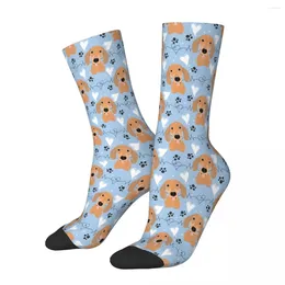 Men's Socks LOVE Baby Blue Dachshund Sausage Dog Male Mens Women Autumn Stockings Polyester