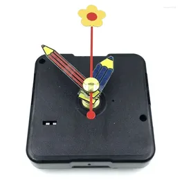 벽 시계 1 세트 검은 무음 석영 시계 움직임 메커니즘 DIY 키트 배터리 전원 핸드 툴