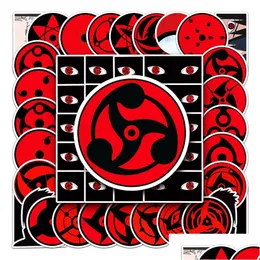 Car Stickers 50Pcs Uzumaki Sharingan Eye Iti Kids Toy Skateboard Motorcycle Bicycle Sticker Decals Drop Delivery Mobiles Motorcycles Dh5At