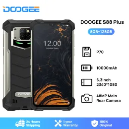 Doogee S88 بالإضافة إلى الهاتف الذكي الوعرة 48 ميجابكسل كاميرا رئيسية 8 جيجا بايت ذاكرة الوصول العشوائي 128GB ROM IP68/IP69K الهاتف الذكي Android 10 OS الإصدار العالمي