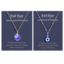 Pendant Necklaces Lucky Blue Eye Necklace For EVIL Turkish Protection And Blessing Men Women