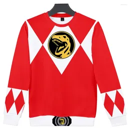 Felpe con cappuccio da uomo Mighty Morphin 3D Print Felpe con cappuccio Cool Fashion Uomo Donna Felpa a maniche lunghe Casual Cosplay Jacket Clothes