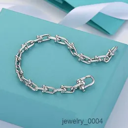 66sBracciali con ciondoli Tiff Tanys designer casa Savi lo stesso braccialetto a forma di U di alta qualità con catena di chiusura in metallo con struttura a ferro di cavallo regali Con confezione originale 3HWE