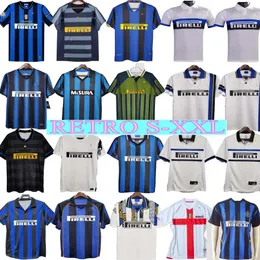 2007 2008 2009 2010 Eto O Retro 축구 유니폼 Figo Milan Ibrahimovic Sneijder Milito Classic Shirt J.zanetti adriano eto o Balotelli Inter Football Shirt Man Uniform