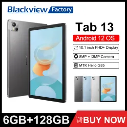 Blackview Tab 13 Tablet 6GB+128GB Helio G85 Octa core Pad 7280mAh 10.1 Inch FHD+ Display 13MP Camera Android 12 Tablets PC