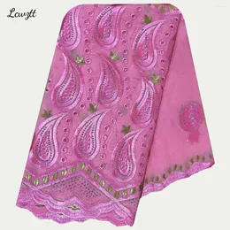 Roupas étnicas 2024 Mulheres Africanas Scarfs Grande Círculo Design Bordado Algodão Com Granadine Lenço para Xales Pashmina