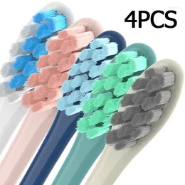 Ersättningsborstehuvuden för Oclean X Pro/Z1/F1/ONE/AIR 2/SE 4st Mjuk Dupont Electric Toothbrush Vacuum Sealed Packaged