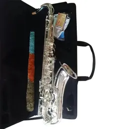 Nowy japoński srebro YTS 875EX B-Flat Profesjonalny tenor saksofonowy Silver stworzył najwygodniejszy odczuwanie saksofonu na instrumenty muzyczne jazzowe bezpłatna wysyłka