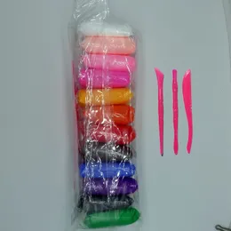 12 colori modellazione di argilla secca all'aria con strumenti per scolpire bambini giocattoli fai da te non tossici autoasciuganti per regali per bambini 240124