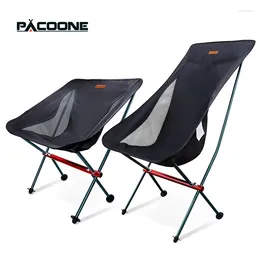 Obozowe meble Pacoone Travel Ultralight Składane krzesło Odłączona przenośna księżyc na zewnątrz kemping wędkarstwo plażowe piesze siedzenie piknikowe