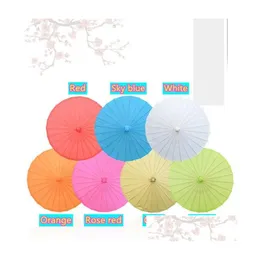 Umbrellas Umbrella Diy Handmade Coloring Props Small Decoration Iti Childrens Blank Oil Paper Wholesale Drop Delivery Home Garden Hous Dhgbq