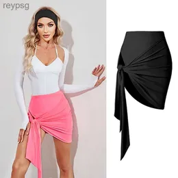 Skirts Pink Latin Dance Skirt Women Hollow Sexy Black Miniskirt Adult Cha Rumba Dance Performance Dancewear Salsa Skirt DNV17151 YQ240201