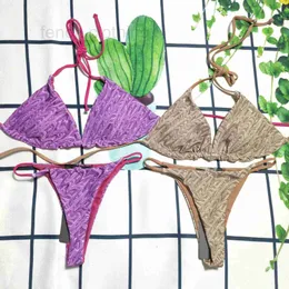 Damen Bademode Designer Marke Badeanzug Fen DI Brief gedruckt Bikini Dreieck Tasche Sexy Mode YRG4