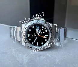 Movimento automatico da uomo JVSF Factory di qualità eccellente II 42mm 226570 904L Best Edition quadrante nero su bracciale SS 3285 quadrante nero con fondello solido Orologi da polso da uomo