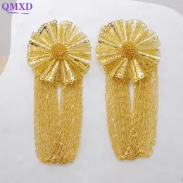 Baumeln Ohrringe Mode Gold Farbe Lange Quaste Luxus Für Frauen Aussage Ohrring Party Hochzeit Schmuck Zubehör