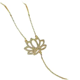 Ожерелье Swarovski, дизайнерское женское ожерелье оригинального качества, роскошная модная женская цепочка Lotus, классическое женское ожерелье