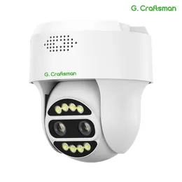 اللاسلكي 4G Mini PTZ Dome Camera 3.6mm 8mm عدسة مزدوجة إنذار ضوء الكشف عن تطبيق الهاتف المحمول Camhi Pro Uz