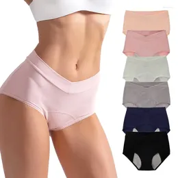 Kadın Panties Yüksek kaliteli menstrüel brifingler artı beden orta waist seksi fizyolojik şort sızıntı geçirmez kadın dönem iç çamaşırı