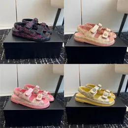 designer sandals women's beach shoes shoemaker luxury thick sole slippers women's casual shoes genuine leather women's shoes summer luxurious tory pink black chypre