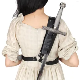 Fontes de festa espada volta bainha bainha couro medieval rapier titular cinta retro larp rack cinto coldre guerreiro cosplay traje adereços