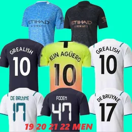 2019 2020 2021 2022 Mans Cities Home Grealish Soccer Jerseys de Bruyne Foden Haaland Ferran G.Jesus 19 20 21 22 23 City Away Mahrez terling Mans Cities Shirts