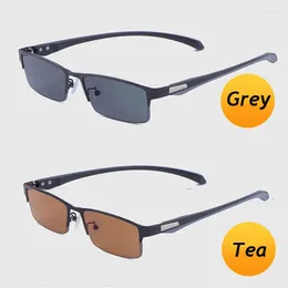 Sunglasses Blue Light Blocking Pochromic Myopia Glasses For Women Men Fashion Half Frame Student Near Sight Eyewear Diopter 0 To -6.0