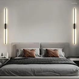Duvar lambaları Modern LED Accon lambası Uzun Işık Kapalı Aydınlatma Oturma Odası Banyo Başucu 85-265V 60cm 80cm 100cm