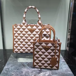 Tygväska lädersymbolpåsar med toppstygande handväskor broderade tyghandväskor handtag små medium stor axel shoppi234q