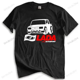 Herr t-skjortor sommar t-shirt varumärke teeshirt lada vfts autosport rally wrc 2105 2107 unisex lös stil toppar