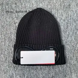 Cp chapéu designer duas lentes óculos óculos gorros homens cp malha chapéus crânio bonés ao ar livre mulheres inevitável cp comapnys chapéu inverno gorro preto 9929