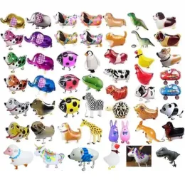 لطيف المشي حيوانات هيليوم البالونات القط الكلب ديناصور الهواء بالون عيد ميلاد ديكور الأطفال الكبار الحفل ديكور بالون FY32202.2.1