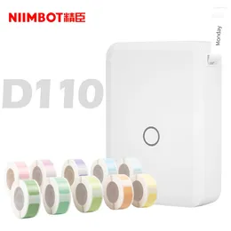 Niimbot D110 Mini Impressora de Etiqueta Térmica Portátil Hangul Sem Fio Bluetooth Adesivo Bolso Uso Doméstico Organizando Armazenamento