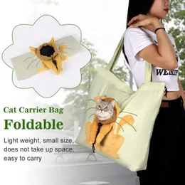 Dog Carrier Soft Pet Carriers Bag Canvas Shoulder Portable Cat Carrying Outgoing Travel For Small Dogs And Cats Supplies