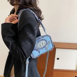 Herbst/Winter Neues Produkt Niche Denim Ding Dang Airport Chain Strap Wandering Single Shoulder Underarm Bag 2024 Design Fashion 78 % Rabatt Store-Großhandel