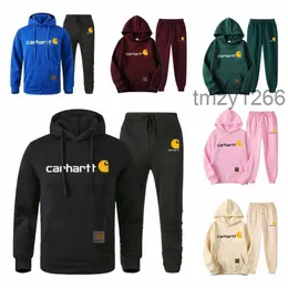 Carhart Hoodies Designer Mens Tracksuits Jogger Sportswear Casual Sweatershirts Sweatpants Jaquetas Pulôver Fleece Two Piece Define Luxo Treino Clo 18jy # YDVK